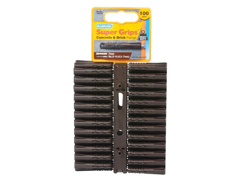 SYP 501 Solid Wall Super Grips™ Fixings Yellow (100)