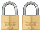 65/40mm Brass Padlock 63mm Long Shackle Keyed Alike 6405