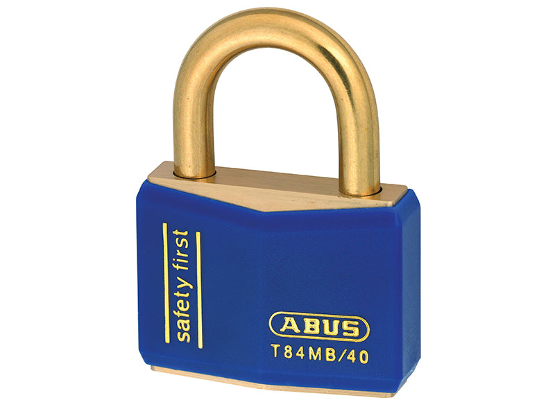 T84MB/40mm Black Rustproof Padlock Twin Pack Carded