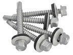 TechFast Hex Head Roofing Screw Self-Drill Light Section 5.5 x 45mm Pack 100    