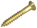 Wood Screw Slotted Raised Head Solid Brass 1in x 6 ForgePack 20                 