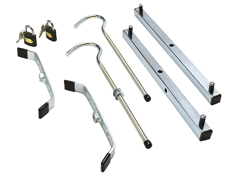 Roof Rack Clamps C/W 2 Padlocks - 1 Pair