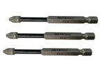Pozidriv Impact Screwdriver Bits PZ3 x 75mm (Pack 3)