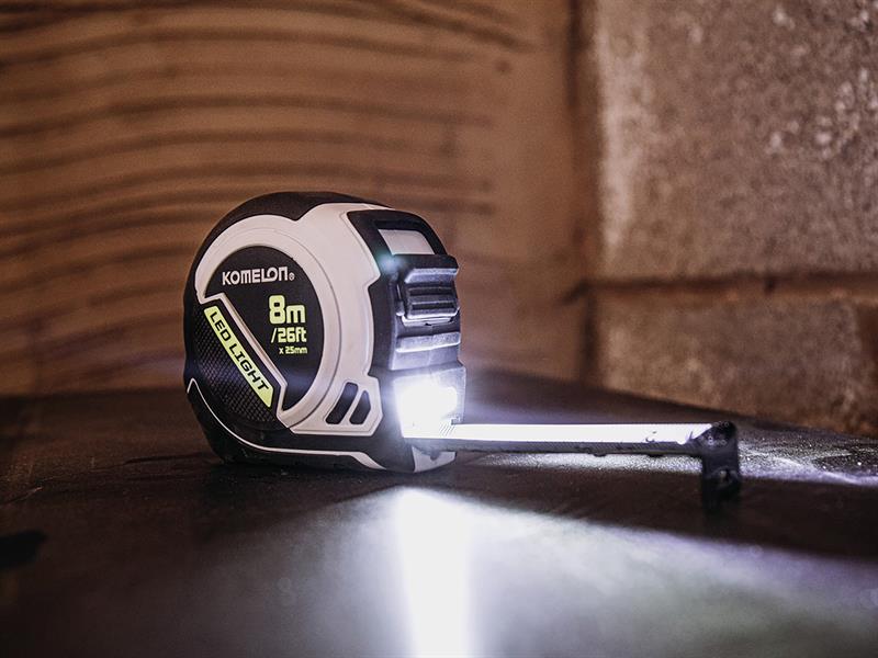 LED LIGHT Tape Measure 8m/26ft (Width 25mm)                                     