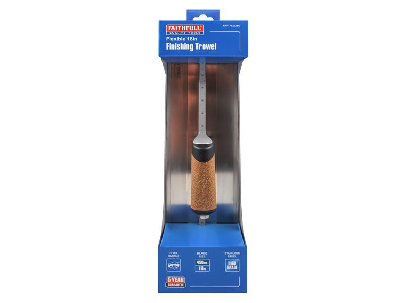 Flex Finishing Trowel with Cork Handle 450mm (18in)                             