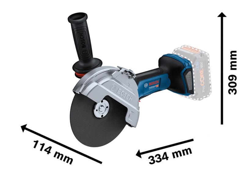 GWS 18V-180 PC BITURBO Angle Grinder 180mm 18V Bare Unit                        