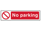No Parking - PVC Sign 200 x 50mm
