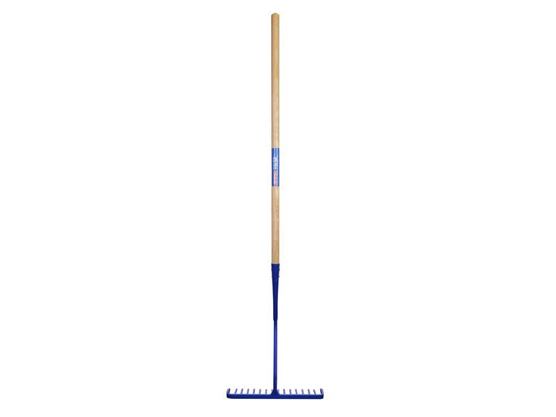 Tarmac Rake 16 Round Teeth - Wooden Handled                                     