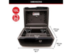 Large Key Locking Fire & Water Chest