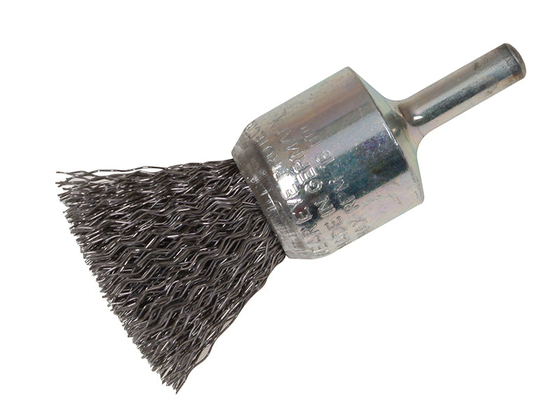 End Brush with Shank 12 x 120mm, 0.30 Steel Wire