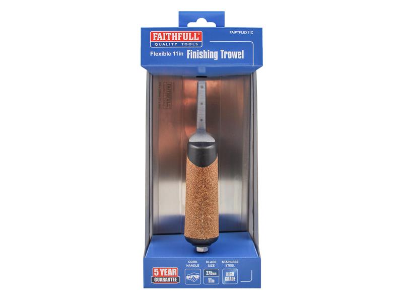 Flex Finishing Trowel with Cork Handle 275mm (11in)                             