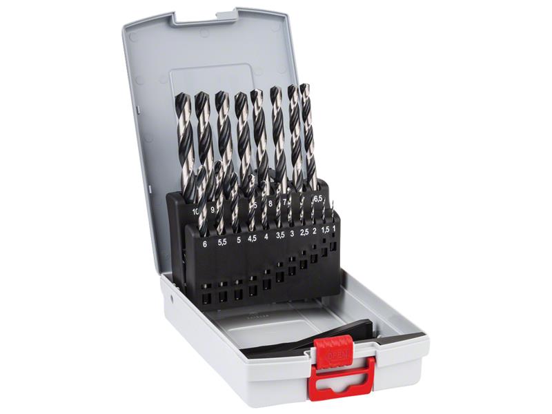 HSS Twist PointTeQ Drill Bit ProBox Set, 19 Piece                               
