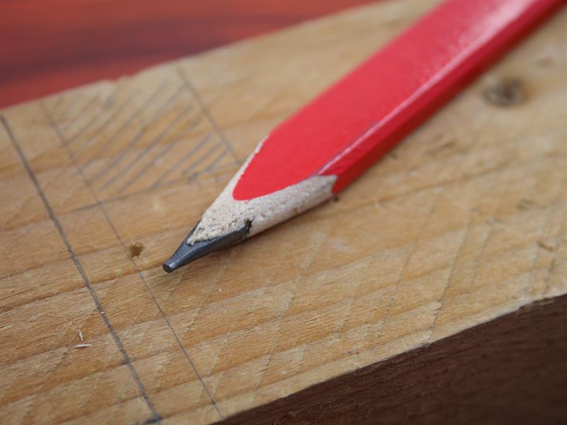 FSC Carpenter's Pencils - Red / Medium (Pack 10)                                