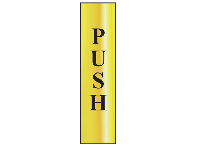 Push Vertical - Polished Chrome Effect 50 x 200mm