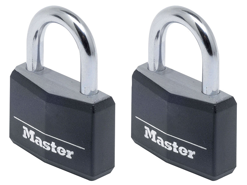 Aluminium Black Vinyl Cover 50mm Padlock 4-Pin