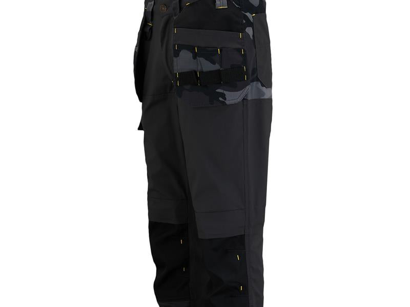 Dixon Slim Fit Trousers Grey/Black Waist 38in Leg R