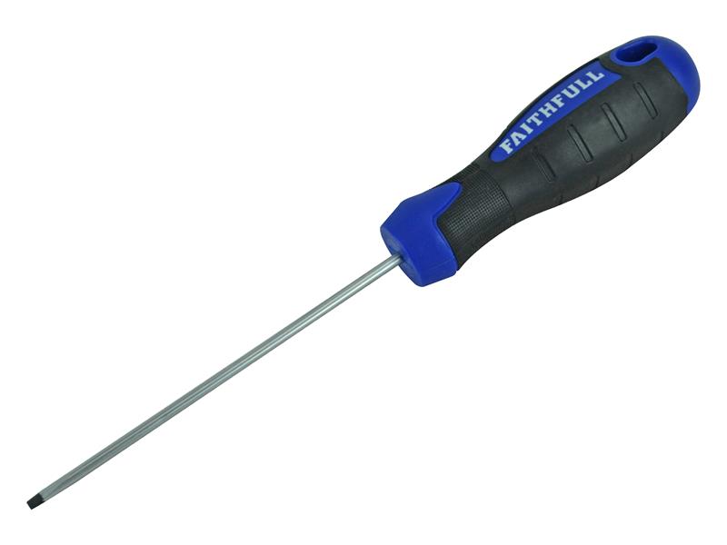 Soft Grip Screwdriver Flared Slotted Tip 5.5 x 100mm                            
