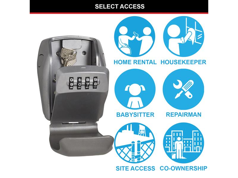 5415E Wall-Mounted Reinforced Key Lock Box