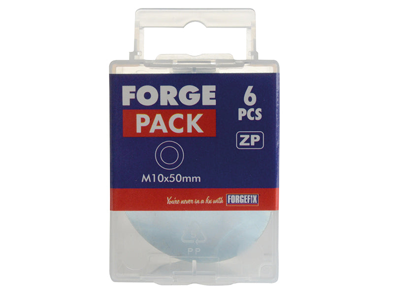 Flat Penny Washer ZP M8 x 50mm ForgePack 6
