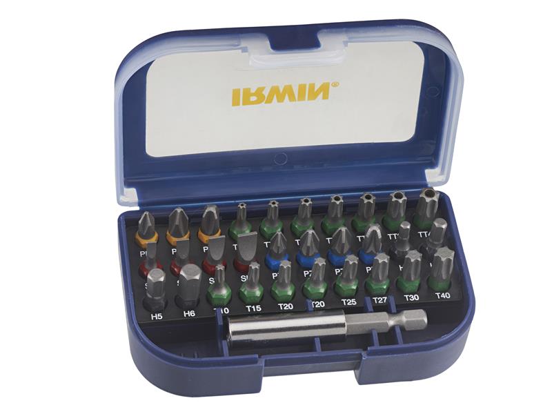 Colour Coded Screwdriver Bit Set, 31 Piece                                      