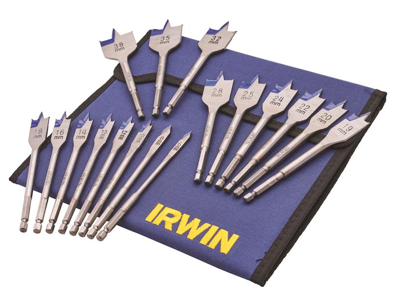 Blue Groove 4X Flat Bit Set, 17 Piece