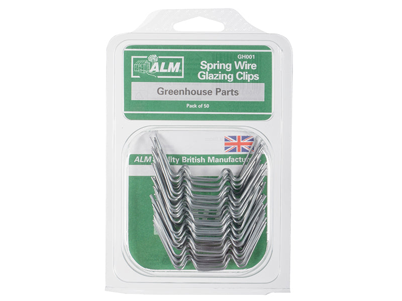 GH001 W Glazing Clips Pack of 50                                                