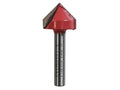 Router Bit TCT V-Groove 13.0mm x 19.1mm 1/4in Shank                             