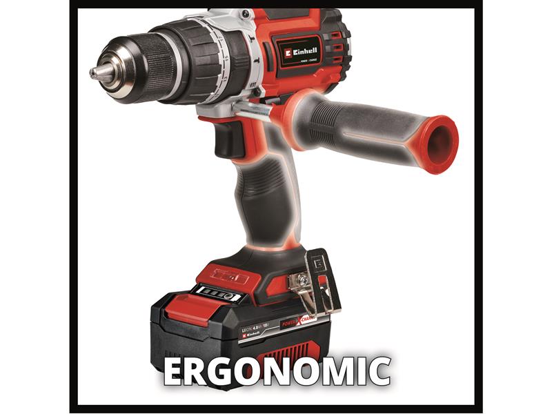 TP-CD 18/60 Li-i BL Power X-Change Combi Drill 18V 2 x 4.0Ah Li-ion             