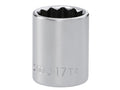 J.17T 12 Point Standard Socket 3/8in Drive 17mm