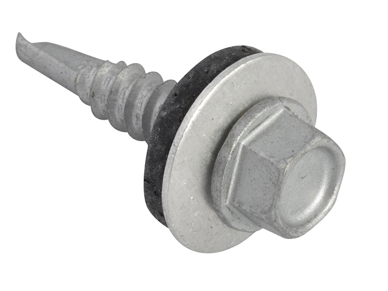 TechFast Hex Head Roofing Screw Self-Drill Light Section 5.5 x 25mm Pack 100    