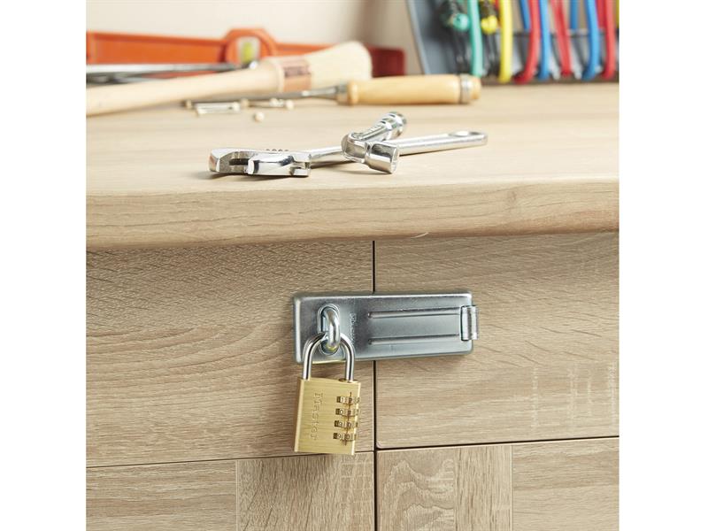Brass Finish 40mm 4-Digit Combination Padlock