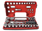1/2in Drive 12-Point Detection Box Socket Set, 22 Piece                         