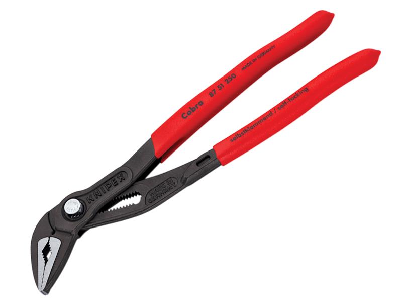 87 51 250 Cobra® ES Extra Slim Water Pump Pliers Plastic Coated Grip 250mm      