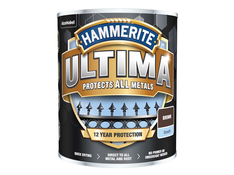 Ultima Metal Paint Smooth Brown 750ml                                           