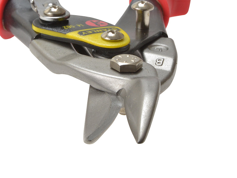 Yellow Aviation Snips & Holster Straight Cut 250mm (10in)