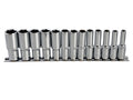 3/8in Drive Deep Socket Set, 13 Piece                                           