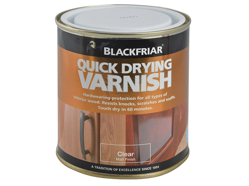 Quick Drying Duratough Interior Varnish Clear Satin 500ml
