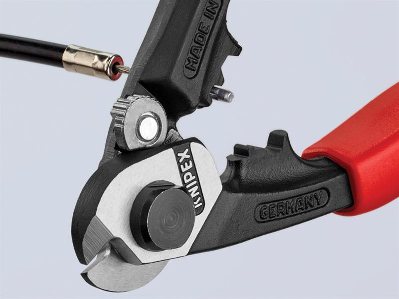 95 62 190 Wire Rope/Bowden Cable Cutters Multi-Component Grip 190mm             