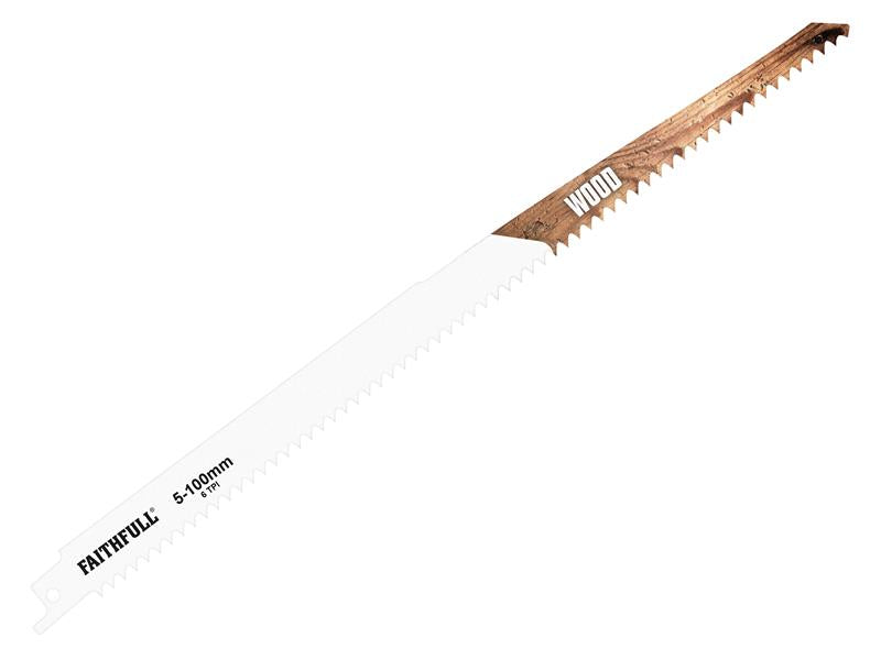 S811H Sabre Saw Blade Wood 150mm 10 TPI (Pack 5)