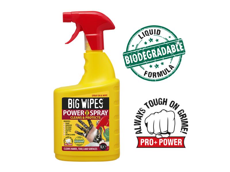 Big Wipes Power Spray PRO+ Cleaning Formula 1 Litre Bottle                      