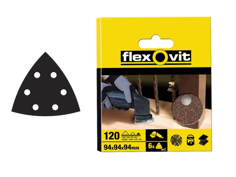 Delta Hook & Loop Sanding Sheets 94mm Assorted (Pack 25)