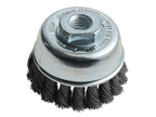 Knot Cup Brush 125mm M14x2.0, 0.50 Steel Wire*