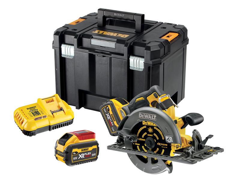 DCS579X2 XR FlexVolt Circular Saw 190mm 54V 2 x 9.0Ah Li-ion                    