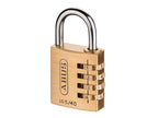 165/40 40mm Solid Brass Body Combination Padlock (4-Digit) Carded               