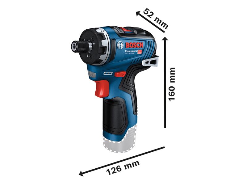 GSR 12V-35 HX Professional Screwdriver 12V Bare Unit                            