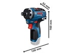 GSR 12V-35 HX Professional Screwdriver 12V Bare Unit                            