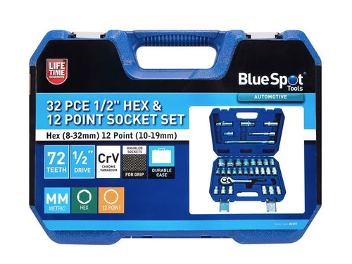 1/2in & 1/4in Metric Socket Set, 94 Piece                                       