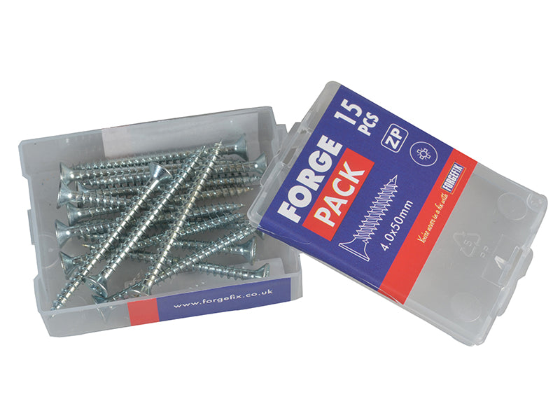 Multi-Purpose Pozi Compatible Screw CSK ST ZP 5.0 x 40mm Forge Pack 15