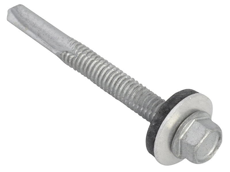 TechFast Hex Head Roofing Screw Self-Drill Heavy Section 5.5 x 51mm Pack 100    