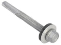 TechFast Hex Head Roofing Screw Self-Drill Heavy Section 5.5 x 51mm Pack 100    